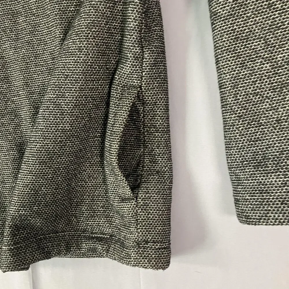 Orvis Sweater Mens Medium Gray Quarter Zip‎ Sherpa Lined Fleece Pockets Knit